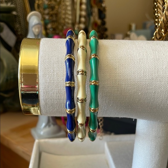 Stella & Dot Jewelry - Stella & Dot Set of Three Enamel Bangle Bracelets